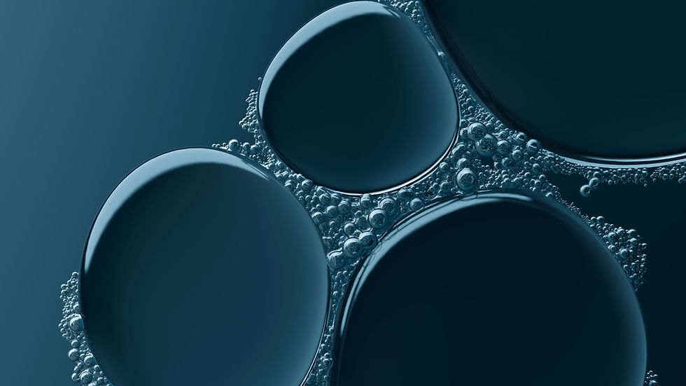 Closeup of bubbles
